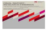 FINAL REPORT: RESEARCH FINDINGS No 1... · 2019-02-16 · recording and transcribing of the interviews/focus groups. Participants were guaranteed anonymity and confidentiality and
