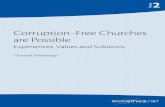 Corruption‒Free Churches are Possible · As an alliance of over hundred development and humanitarian or-ganisations and churches which have combined incomes of over 1US$ billion
