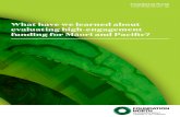 What have we learned about evaluating high …...What have we learned about evaluating high-engagement funding for Māori and Pacific? | 5 I IntroductionIn 2006, Foundation North (known