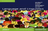New titles and key backlist Textbooks General Language and ...assets.cambridge.org/isbn13/97805219/40863/full... · Further information about Language and Linguistics titles: Mark