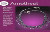 Amethyst - FacetJewelry.com · trillion-cut amethyst bead (l–m). Pick up 15 140s, a 4mm round-cut amethyst bead, three 140s, a 5mm round-cut amethyst bead, three 140s, a 4mm round-cut