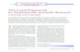 The Legal Framework for Reproducible Scientific Researchvcs/papers/Legal-STODDEN2009.pdf · their work in such a way that it realigns scientific information sharing with long-established