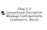 Chap 2-2 Conventional Encryption Message …networking.khu.ac.kr/html/lecture_data/2019_03...2 Requirements 1. It must provide a high level of security. 2. It must be completely specified
