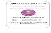 UNIVERSITY OF DELHIdu.ac.in/du/uploads/RevisedSyllabi1/Annexure-113. B... · Igneous Petrology (CC6) 29 Stratigraphic Principles and Indian Stratigraphy (CC7) 32 Metamorphic Petrology