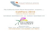 California Flowers, Naturally SATURDAY, NOVEMBER 5TH and SUNDAY ...calstatefloral.com/wp-content/uploads/2016/08/2016-Program.pdf · SATURDAY, NOVEMBER 5TH and SUNDAY, NOVEMBER 6TH