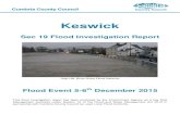 Keswick Flood Investigation Report - Final · The Flood Investigation Report Under Section 19 of the Flood and Water Management Act (2010) Cumbria County Council, as Lead Local Flood