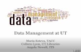 Data Management at UT - Texas Advanced Computing Center · 2014-05-12 · research lifecycle "[data curation] includes authentication, archiving, management, preservation, ... humanities