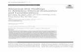 Abnormal ECG Findings in Athletes: Clinical Evaluation and ...ECGs develop a cardiomyopathy after 12±5 years [10]. One of the main concerns about ECG screening in athletes is the