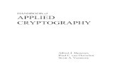 HANDBOOK of APPLIED CRYPTOGRAPHYlabit501.upct.es/~fburrull/docencia/SeguridadEnRedes/...Cryptography provides techniques for keeping information secret, for determining that information