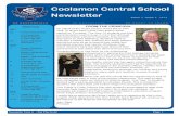 Coolamon Central School Newsletter€¦ · the teacher of 3/4 Ruby for the remainder of the year. John Beer Principal TERM FOUR OCT 25 Footy Colours Day K-6 Assembly featuring Ruby