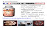 MD+ Joint Support Product Information 1 JOINT SUPPORT ...metabolicdiet.com/.../Joint_Support-Info.pdf · MD+ Joint Support Product Information 1 JOINT SUPPORT VERSION VI ... look