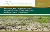 Water for Agriculture - Implications for Future Policy and ... · 3.1 Introduction 15 3.2 Climate change – global to local 15 3.3 UKCP09 16 3.4 The project scenarios 22 3.5 Summary