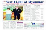 New Light of Myanmar - Burma Library · Creek, earthen Khabaung Dam Project, kicked off in 2002. The embankment is 200 feet high. Main em-bankment is 920 feet long and saddle dike,