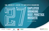 The InsIderâ€™s GuIde To employer BrandInG EmployEr Branding ... candidatES you rEally nEEd, WhErE thEy
