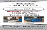 James G Murphy Inc. PUBLIC AUCTION - Murphy Auction€¦ · Printing & Bindery Equipment Wednesday Multi Spindle Boring Machine NO MINIMUMS / NO R E S E R V E S Kambara USA, Inc (2)