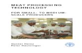 MEAT PROCESSING TECHNOLOGY · Meat Processing Technology iii The result is a comprehensive compendium on all important topics relevant to the small- to medium-size meat processing
