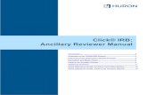 Click® IRB: Ancillary Reviewer ManualThis guide covers information and tasks relevant to ancillary review activities (per Office for Human Subject Protection [OHSP] Policy 503 Ancillary