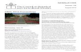CBHL 2012 Proceedings · CBHL 2012 Proceedings Unless otherwise noted, the following summaries were submitted by ... Future plans include a new “phytotechnology” garden that will