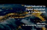From Industrial to Digital Industrial: A Culture Shiftvideo.glceurope.com/presi/HR6/David Sperl.pdf · Digital Industrial: A Culture Shift David Sperl Sr. HR Director, GE Healthcare