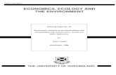 ECONOMICS, ECOLOGY ANDThe Economics, Environment and Ecology set of working papers addresses issues involving environmental and ecological economics. It was preceded by a similar set