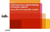 IAB internet advertising revenue report · 2017-01-25 · Source: IAB Internet Advertising Revenue Report, HY 2014 12 October 2014 First six-months 2014 shows record revenues Historical