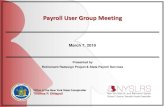 Payroll User Group Meeting - New York State ComptrollerMar 07, 2019  · Payroll User Group Meeting March 7, 2019 Presented by Retirement Redesign Project & State Payroll Services.