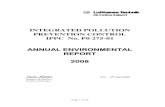 ANNUAL ENVIRONMENTAL REPORT 2008 · testing), repair (surface preparation, electroplating, surface coating, machining, welding and heat treatment), sub-assembly, final assembly, testing