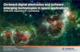 On-board digital electronics and software emerging ... · On-board digital electronics and software emerging technologies in space applications 20th IEEE International Conference