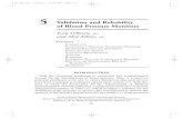 5 Validation and Reliability of Blood Pressure Monitors · 5 Validation and Reliability of Blood Pressure Monitors Eoin O’Brien, MD and Neil Atkins, MA CONTENTS INTRODUCTION INTERNATIONAL