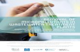 REMOVAL OF MICROPOLLUTANTS IN WASTEWATER … · This guideline is a short version of the report B2288 ”Handbook for treatment of micropollutants at wastewater treatment plants -