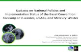Updates on National Policies and Implementation Status of ... · R.A. 8749: The Philippine Clean Air Act of 1999 R.A. 9003: The Ecological Solid Waste Management Act of 2000 R.A.