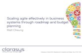 Scaling agile effectively in business systems through ... · Scaling agile effectively in business systems through roadmap and budget ... Corporate Business Systems Peregrine Oracle