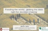 Feeding the world: getting the data right for decision-makingaldous/157/Papers/jahn.pdf · Feeding the world: getting the data right for decision-making Molly Jahn Professor, ...