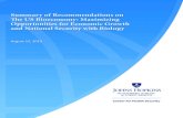 Summary of Recommendations on The US Bioeconomy ... · The US Bioeconomy: Maximizing Opportunities for Economic Growth and National Security with Biology 3 biologically can alleviate