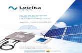 SOLAR MICRO INVERTER LETRIKA SMI 260 COMMUNICATION … · Mphone obile AC DC DC AC ADVANTAGES OF MI SYSTEMS • The best PV levelized cost of electricity (LCOE) / Total cost of ownership