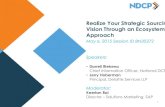 Realize Your Strategic Sourcing Vision Through an ... · Realize Your Strategic Sourcing Vision Through an Ecosystem Approach May 6, 2015 Session ID BN20372 1 Speakers: •Darrell