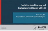 Social Emotional Learning and Implications for Children ... Webinar 1 Yale Draft FINA… · •Learn how social emotional learning works. •Learn how social emotional learning is