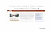 European Embedding of Passive Houses - Choisir une langue · passive house renovations; financial schemes for passive houses; performance oriented quality approach for the design