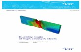 Ductility limits of high strength steels · This report is updated public vers ion of the research report VTT -R-02599-15 “Ductility limits of high strength steels” produced for