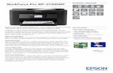 DATASHEET / BROCHURE WorkForce Pro WF-3720DWF · WF-3720DWF is designed for business with double-sided printing, a 35 page automatic document feeder and 250 sheet paper tray. It also