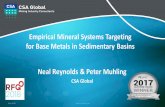 Empirical Mineral Systems Targeting for Base Metals in Sedimentary Basins ... - CSA Global · 2019-07-29 · Empirical Mineral Systems Targeting for Base Metals in Sedimentary Basins