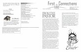 First Connections · First Connections Volume 50 Issue 4 April 2020 A Publication of First Baptist Church 408 College Street Clinton, North Carolina 28328 Ministerial Staff