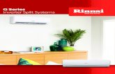 G Series Inverter Split Systems - Origin Energy · The new G Series range of Rinnai Inverter split system air conditioners are a true testament to our passion for state of the art