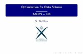 Optimization for Data Science 50pt1pt AMIES ILB · Optimization for data science You want to train a logistic regression with ridge penalization: argmin w2Rd (1 n Xn i=1 log(1 + e