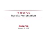 FY2019/3Q Results Presentation · Disney DELUXE Set Wari ... Marketing Sales promotion measures, after-sales support, etc. Network Equipment integration, outsourcing ... changes have