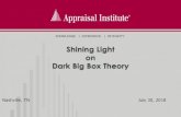 Shining Light on Dark Big Box Theory - Appraisal Institute...Shining Light on Dark Big Box Theory ... “Market analysis and highest and best use analysis set the stage for the selection