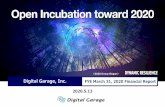Digital Garage, Inc. · 2020.5.13. Digital Garage, Inc. FYE March 31, 2020 Financial Report ＜ 2020 Group Slogan ＞