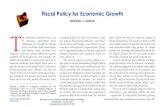 Fiscal Policy for Economic Growth - Stanford Universityboskin/Publications/boskin econ voice fisc… · fiscal policy – tax, spending, deficits and debt – supportive of a successful,