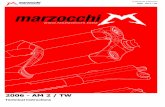 2006 - AM 2 / TWmy-sport.spb.ru/manual_1/2006-am-2-tw.pdf · 2006 - AM 2 / TW. Spare part list - AM 2 / TW 110 Rif. Code Description Q.ty in the model 4 EXR FAA148 O-RING 2 20 8031405/C