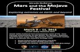 Mars, Moon and the Mojave Festival · Mars and the Mojave Festival Guide to Lectures & Field Trips: On Friday, March 9: Keynote Lecture, 7:30pm – 8:30pm, in the Furnace Creek Visitor